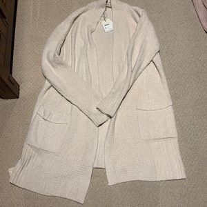 Barefoot Dreams Beige Cozy Cardigan